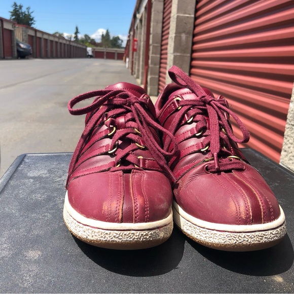 Kayswiss Classic 03343-648M Men’s Red Leather sneakers Size 11 - Picture 3 of 10